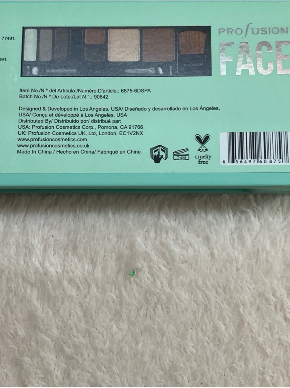 Profusion Cosmetics FACE Night Highlight & Contour Palette - Mint